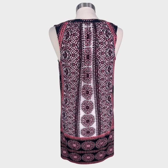 London Times Womens Size 4 Sleeveless Pattern Shift Polyester Dress - Picture 8 of 9